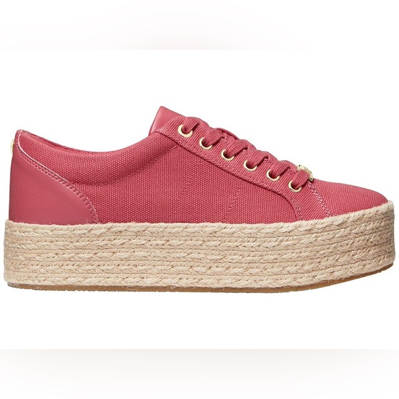 Michael Kors Libby Cotton Canvas Platform Sneakers - Picture 1 of 5